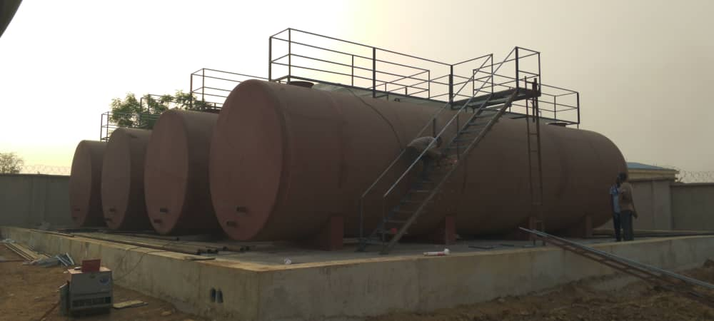 Construction of 1.4 million capacity depot (Construction started with 4 nos bullet tanks of 100,000.00 litres each)